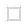 BM Steel 80 x 80 x 3mm - 7.5m Square Hollow Section - BSEN10219 S235JR