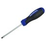 75mm x 4mm Faithfull - Soft Grip Screwdriver, Flared Slotted