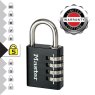 Master Lock - Black Finish 40mm 4-Digit Combination Padlock