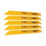 203mm x 14 TPI (Pack of 5) DEWALT - Bi-Metal Reciprocating Blade for Metal