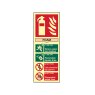 Scan - Fire Extinguisher Composite Foam - Photoluminescent 75 x 200mm