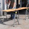 STANLEY? - Folding Metal Leg Sawhorses (Twin Pack)