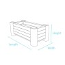 BM Architectural Rectangular Recycled Planter