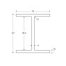 127 x 76 x 13KG Universal Beam Red Primer Painted - BSEN10025-2 S355J0
