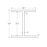 152 x 89 x 16KG Universal Beam Red Primer Painted - BSEN10025-2 S355J0