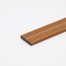 EazyClad 5S - Classic Oak Composite Slatted Cladding Flat Trim