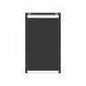 Ecoscape Ecoscape - Single Bin Storage With Lid - Woodgrain & Charcoal