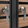 Ecoscape Ecoscape - Double Bin Storage With Lid - Woodgrain & Charcoal