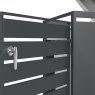 Ecoscape Ecoscape - Single Bin Storage With Lid - Charcoal