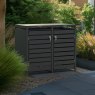 Ecoscape Ecoscape - Double Bin Storage With Lid - Charcoal