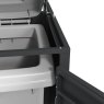 Ecoscape Ecoscape - Quadruple Bin Storage With Lid - Charcoal