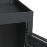 Ecoscape Ecoscape - Single Bin Storage with Planter - Woodgrain Charcoal