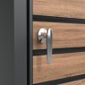 Ecoscape Ecoscape - Single Bin Storage with Planter - Woodgrain Charcoal