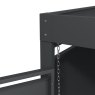 Ecoscape Ecoscape - Double Bin Storage with Planter - Woodgrain Charcoal