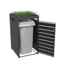 Ecoscape Ecoscape - Single Bin Storage with Planter - Charcoal