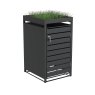 Ecoscape Ecoscape - Single Bin Storage with Planter - Charcoal