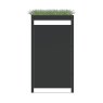 Ecoscape Ecoscape - Single Bin Storage with Planter - Charcoal