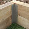 FENCEMATE® Double Sleeper Pin Corner Bracket 750 x 2mm - Olive