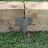 FENCEMATE&reg Sleeper Pin Straight Bracket 365 x 2mm - Olive