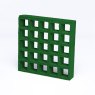 25mm Open Mesh Gritted GRP Grating - 3660mm x 1220mm - Green - RAL 6001