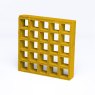 25mm Open Mesh Gritted GRP Grating - 3000mm x 1000mm - Yellow - RAL 1003