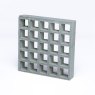 38mm Open Mesh Gritted GRP Grating - 1997mm x 997mm - Mid Grey - RAL 7040
