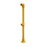 GRP End Post - Pedestal Base - Yellow (RAL 1003)