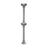 GRP Corner Post - Pedestal Base - Grey (RAL 7036)
