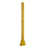 GRP Mid Post - Square Handrail Pedestal Base - Yellow (RAL 1003)