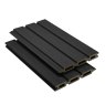 ScenicLiving Slatted Composite Fence Board - Ebony