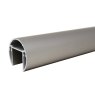 BM Architectural 3m Aluminium Round Slotted Tube, 42mm, Silver