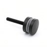 BM Architectural 50mm Diameter Glass Adapter with Additional Holes - 316/Matt Black PPC