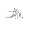 BM Architectural 50mm Diameter Glass Adapter with Additional Holes - 316/Matt Black PPC
