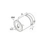 BM Architectural 50mm Eazypost Slab Connector - 316/Matt Black PPC