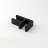 BM Architectural 90 Degree Glass Connector to suit 17-21.5mm Glass - 316/Matt Black PPC