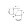 BM Architectural 90 Degree Sweeping Elbow - 316/Matt Black PPC