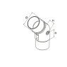 BM Architectural Articulated Elbow 0-90 Degree - 316/Matt Black PPC