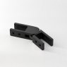 BM Architectural Articulated Glass Connector to suit 17-21.5mm Glass - 316/Matt Black PPC