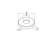 BM Architectural Click On Post Cover 105mm x 18mm - 316/Matt Black PPC