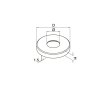 BM Architectural Click On Post Cover 125mm x 18mm - 316/Matt Black PPC