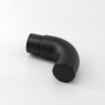 Eazypost 90 Degree Tube End - 316/Matt Black PPC