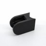 BM Architectural Eazypost Large D 15-19mm Glass Clamp - 316/Matt Black PPC