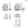 BM Architectural Eazypost Large D 15-19mm Glass Clamp - 316/Matt Black PPC