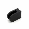 BM Architectural Eazypost Middle D 10mm Glass Clamp - 316/Matt Black PPC