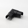 EazySlot Sharp 90 Degree Horizontal Connector - 316/Matt Black PPC