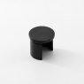 EazySlot Slotted Handrail End Cap - 316/Matt Black PPC