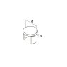 EazySlot Slotted Handrail End Cap - 316/Matt Black PPC