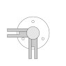 BM Architectural Pre-Assembled Glass Balustrade Round Corner Post with Radiused End Cap - 316/Matt Black PPC