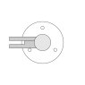 BM Architectural Pre-Assembled Glass Balustrade Round End Post with Radiused End Cap - 316/Matt Black PPC