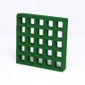 50mm Open Mesh Gritted GRP Grating - 3007mm x 1007mm - Green - RAL 6017